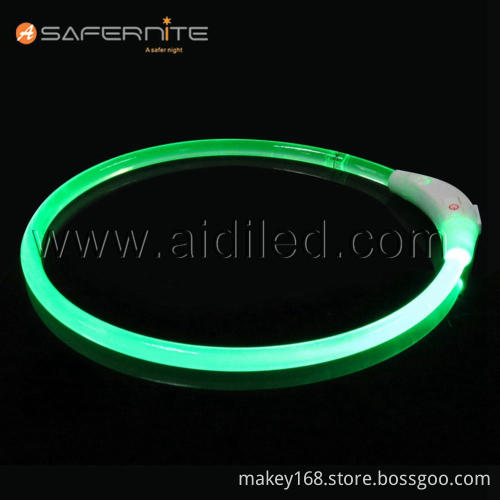 Tpu Night Safety Flashing Anti-lost Led Dog Collar